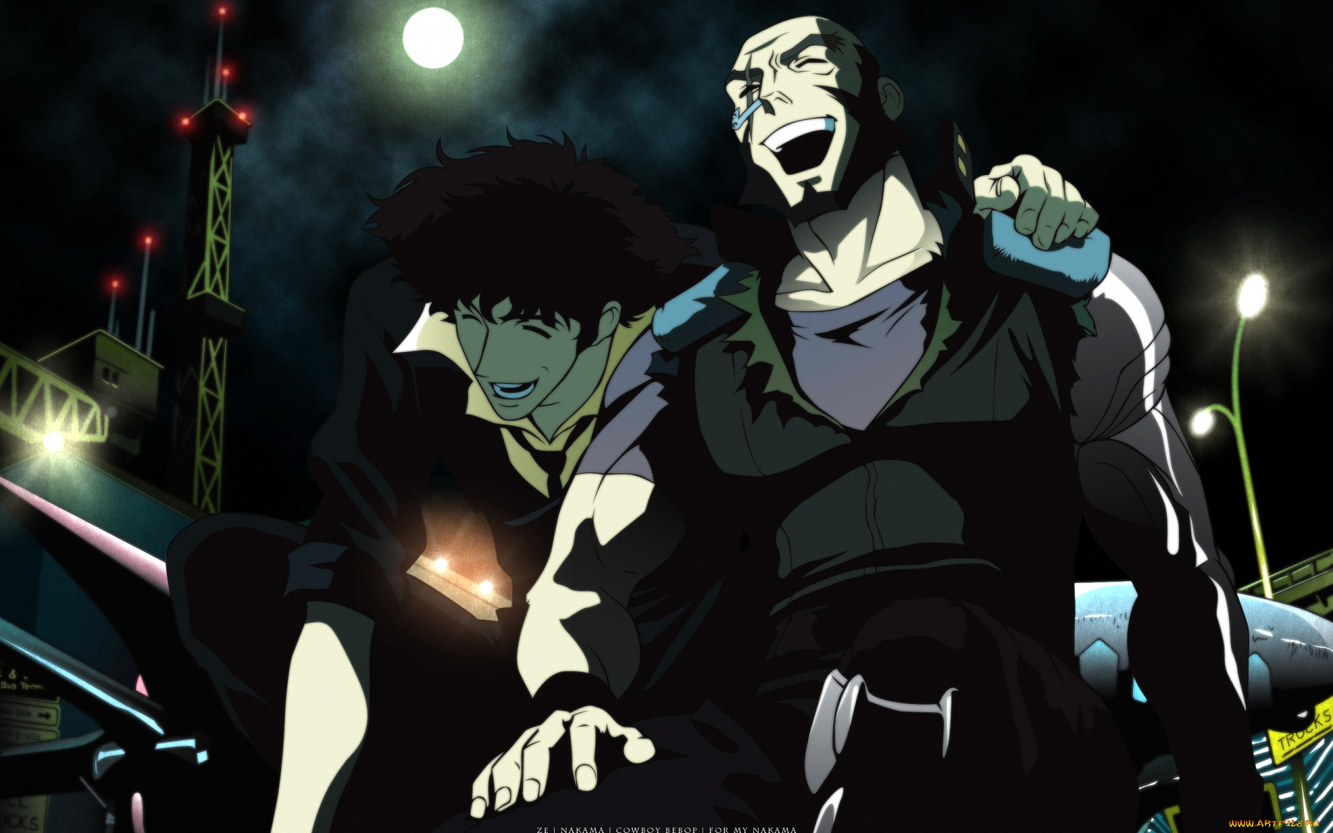 , cowboy bebop, , spiegel, spike, , , jet, 